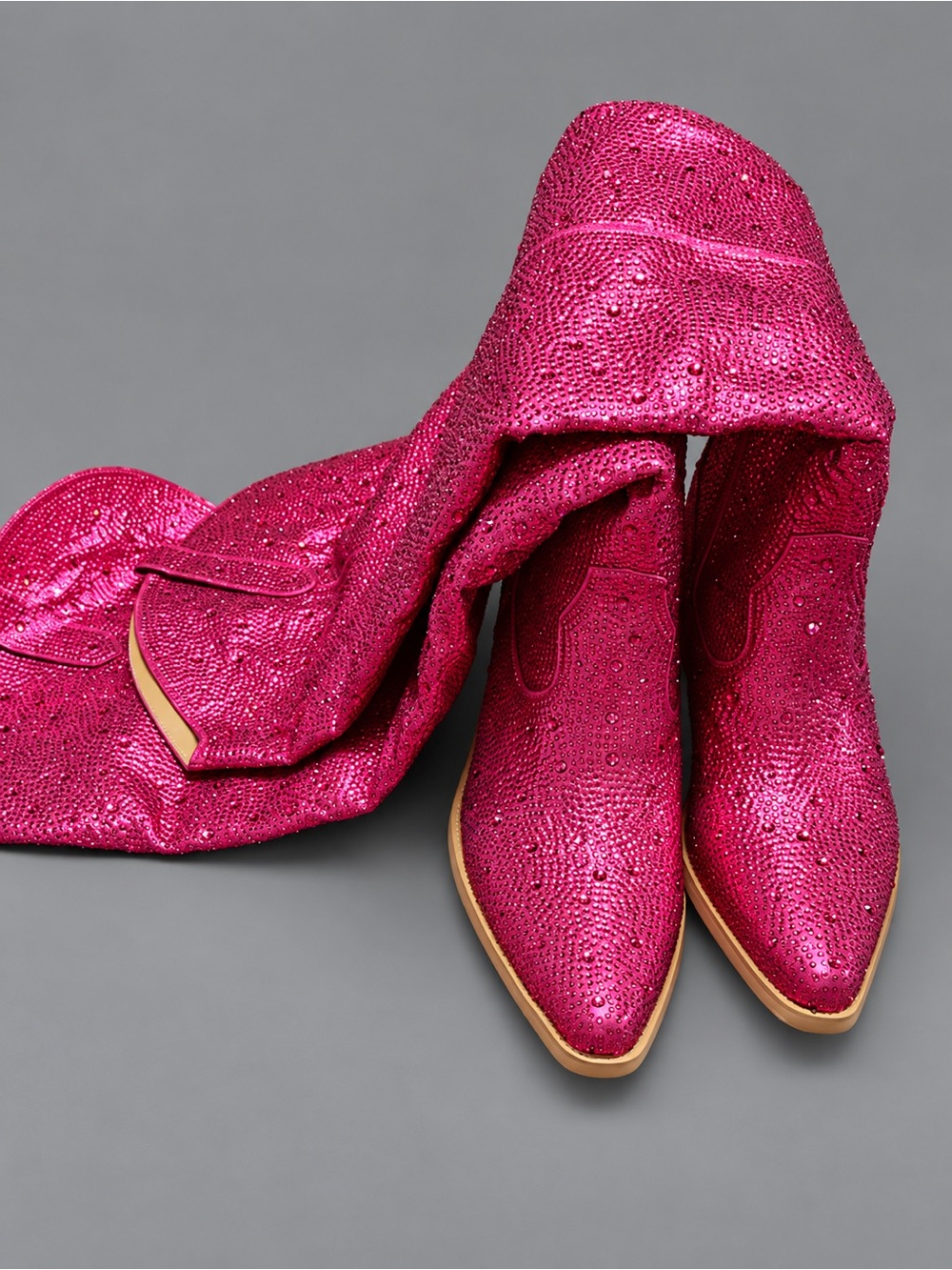 Idol times pink sparkle boots